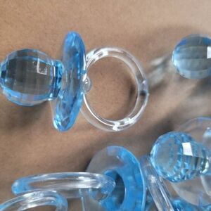Light Blue Baby Shower Pacifiers Guest Favors